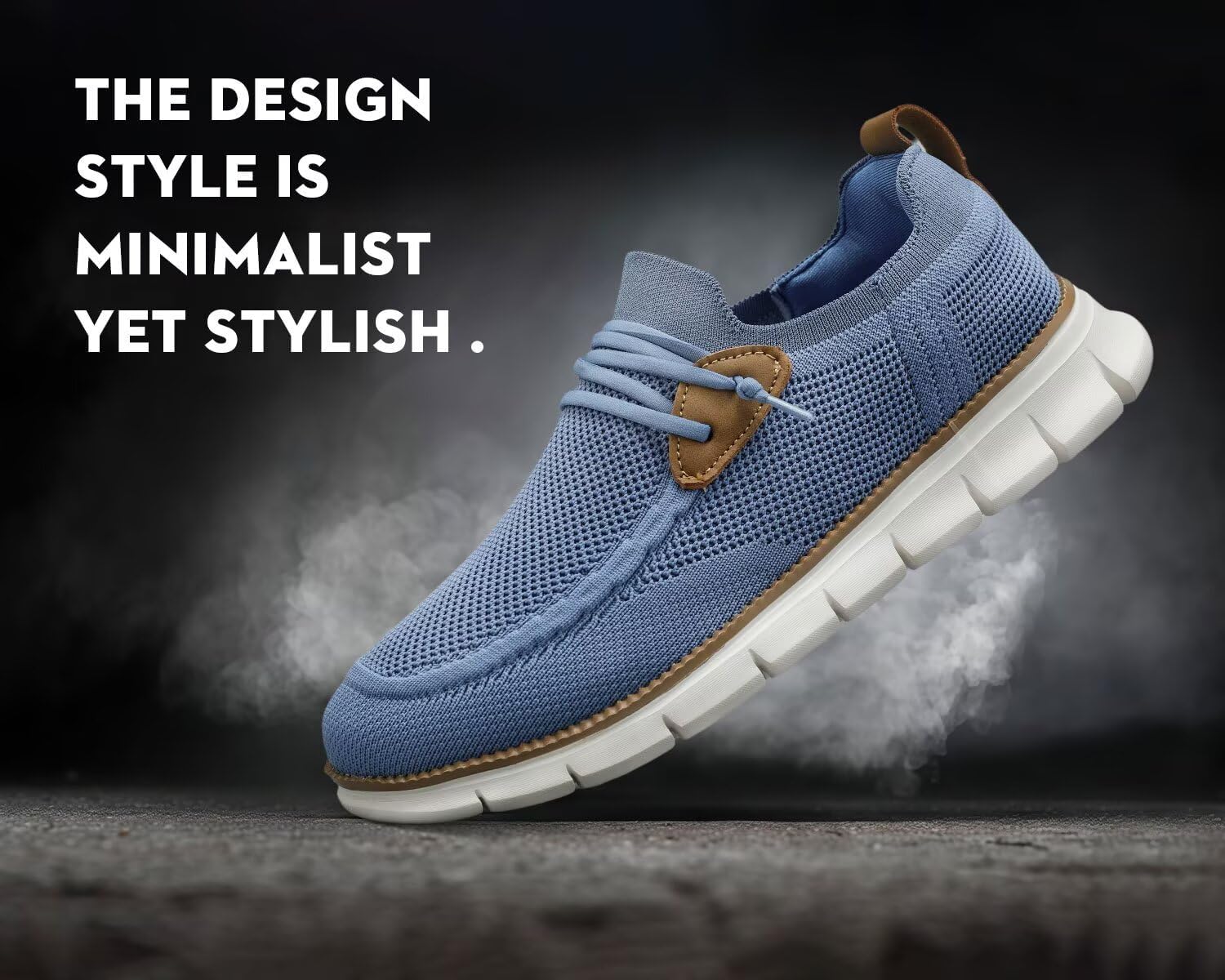 Men's Walking Boat Shoes Slip On Casual Loafers Non Slip Comfortable Lightweight Work Driving Shoes