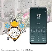 Vista 4 de MUMTOP Termómetro para interiores y exteriores, termómetro de pared de gran número para patio, patio, jardín