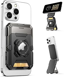 SUPCASE for MagSafe Wallet with AirTag Holder, Magnetic Airtag Wallet for Men, [Hold 5