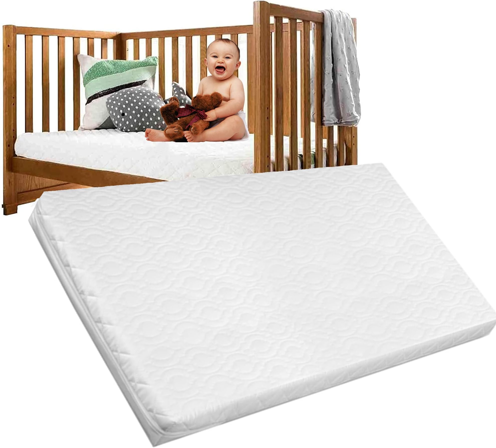 BUY ALL HERE Pram and Moses Basket Mattress Fit to Kinderkraft (Baby