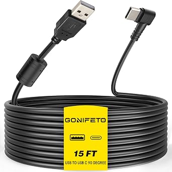 Dash Cam Cable for USB C Dash Cam,15FT Charger Cord for Mirror Camera