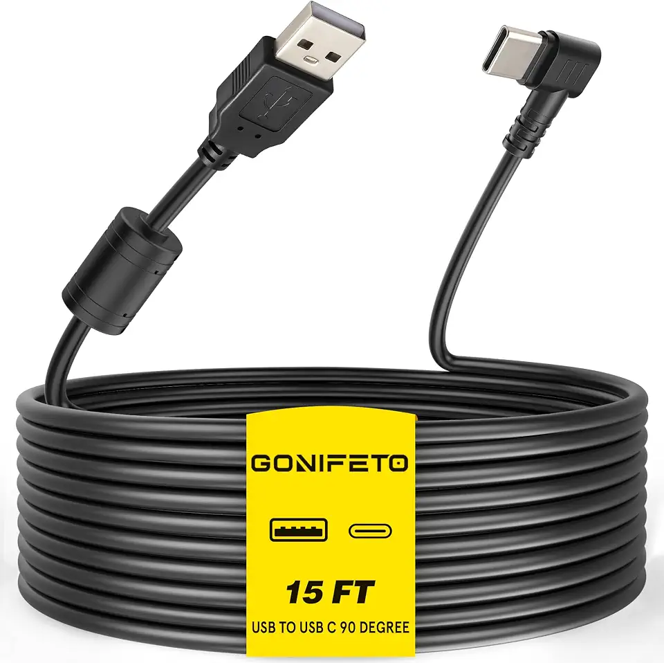 كيبل كاميرا داش لكاميرا لوحة القيادة بمنفذ USB C، محول بزاوية 90 درجة بطول