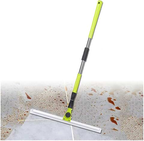 Magic Broom Squeegee, with 51 Long Handle Squeegee for Floor, Air Broom as Seen on Tv for Smooth Floors,Rugs,Windows