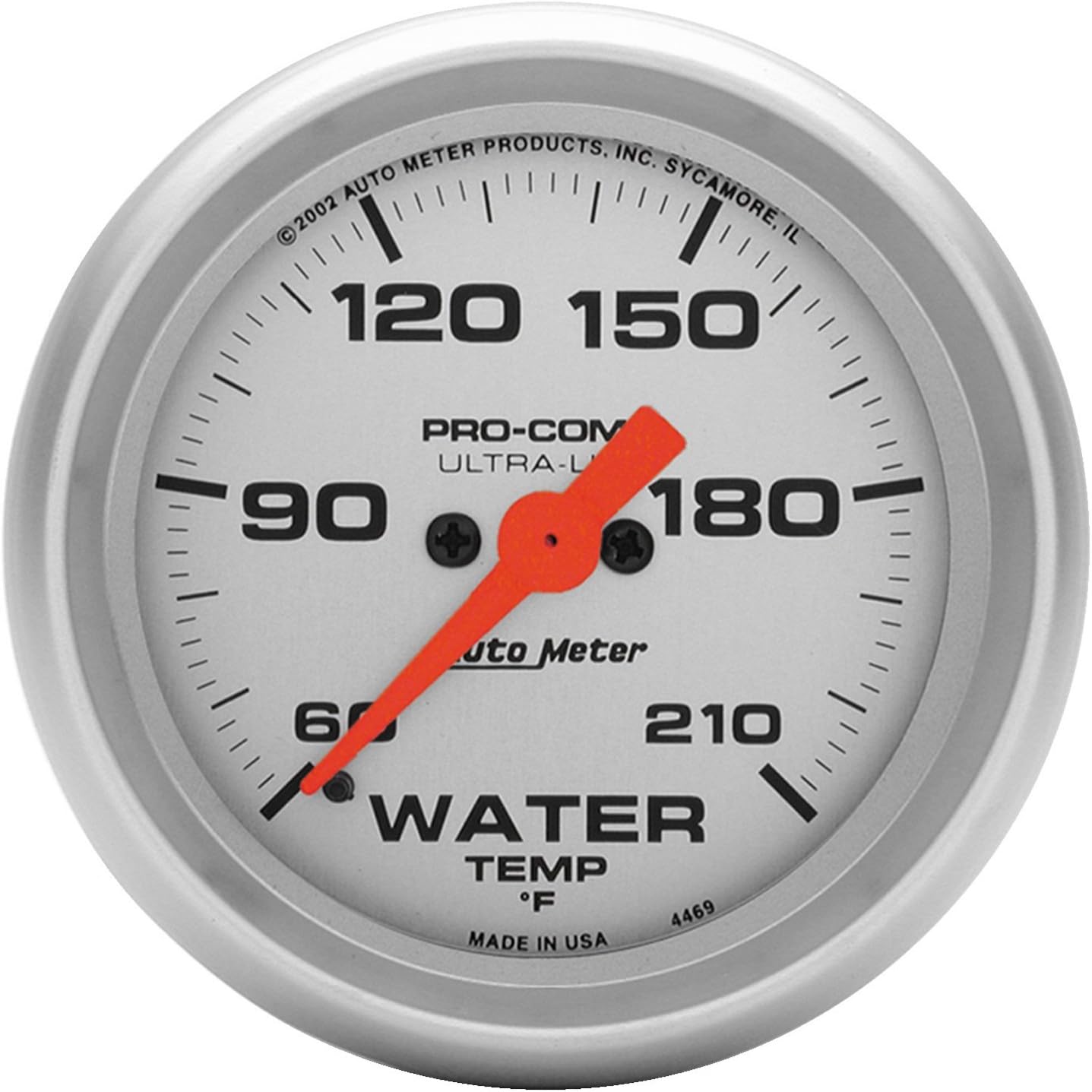 Auto Meter 4369 Ultra-Lite Electric Water Temperature Gauge