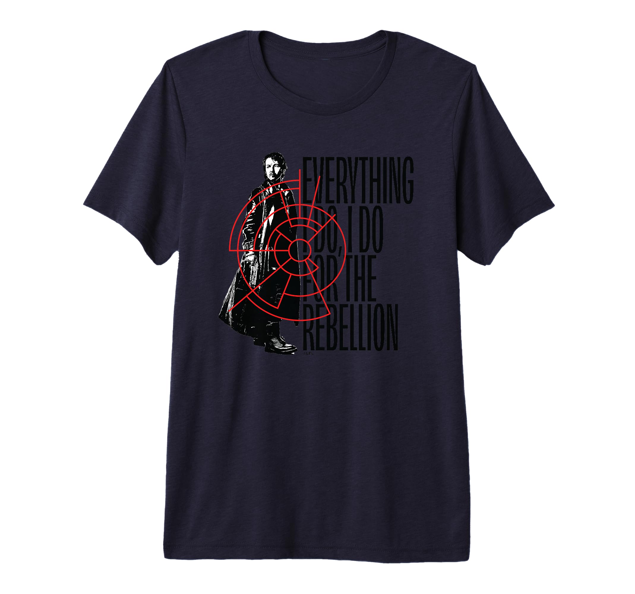 T-shirt Star Wars Andor Rebellion noir haut de gamme pour homme et femme collection geek