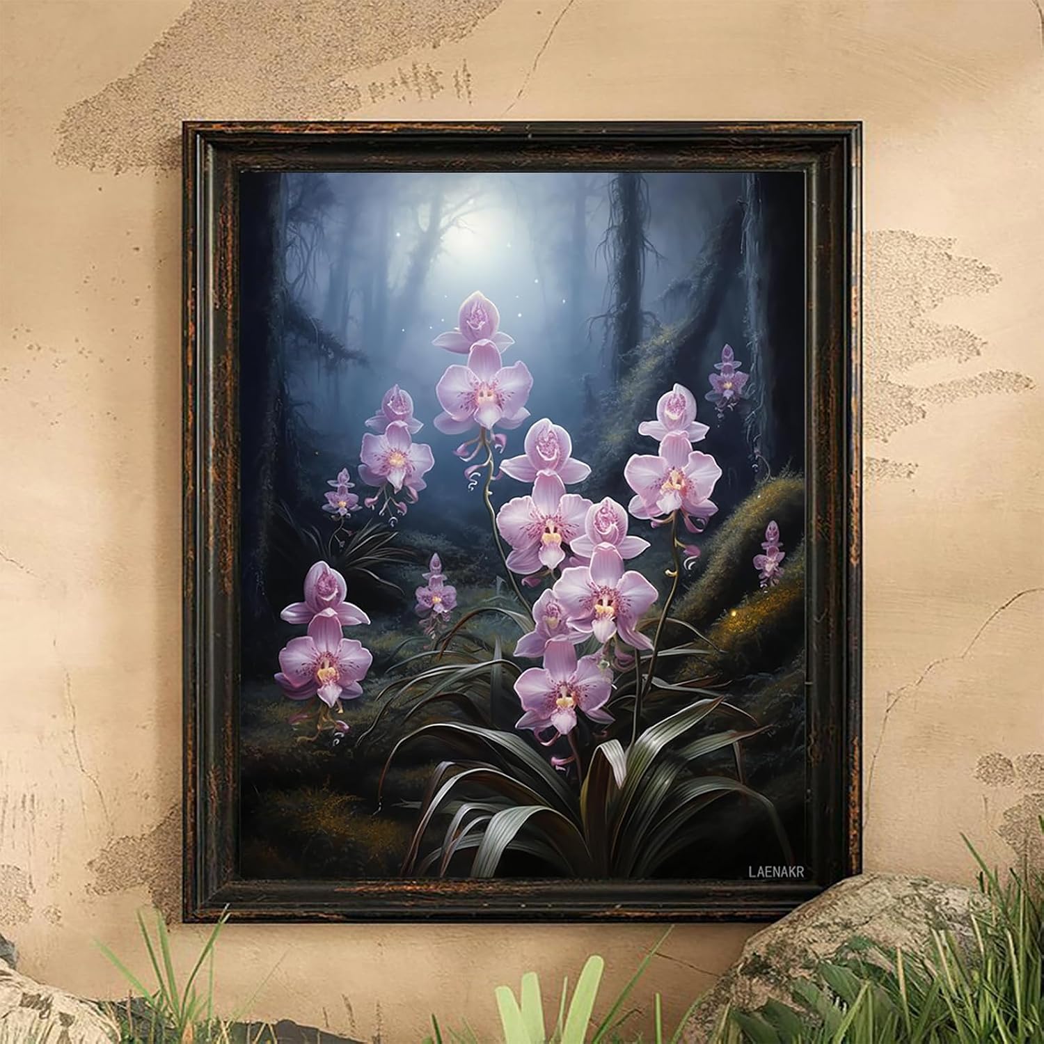 LAENAKR Paint by Number, Sky Orchid, Adult Crafts Adults' Paint-by-Number Kits, Room Decor Gift for Birthday Festival (16x20 inch, No Frame) image 2