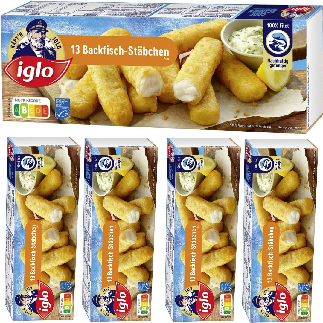 Iglo Backfischstäbchen 364g x 5 Stück