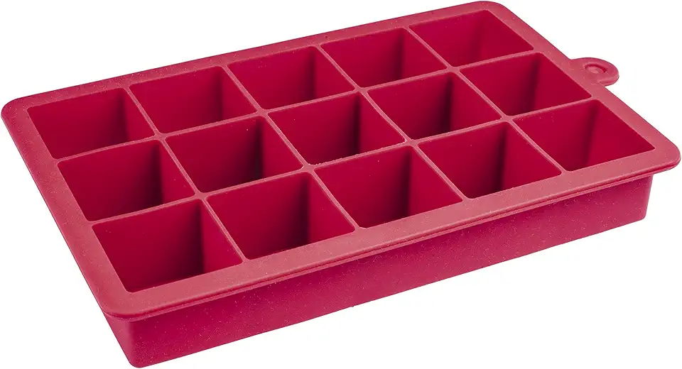 Euro Home - Forma para Gelo de Silicone Euro Vermelho - SIL3062-VM