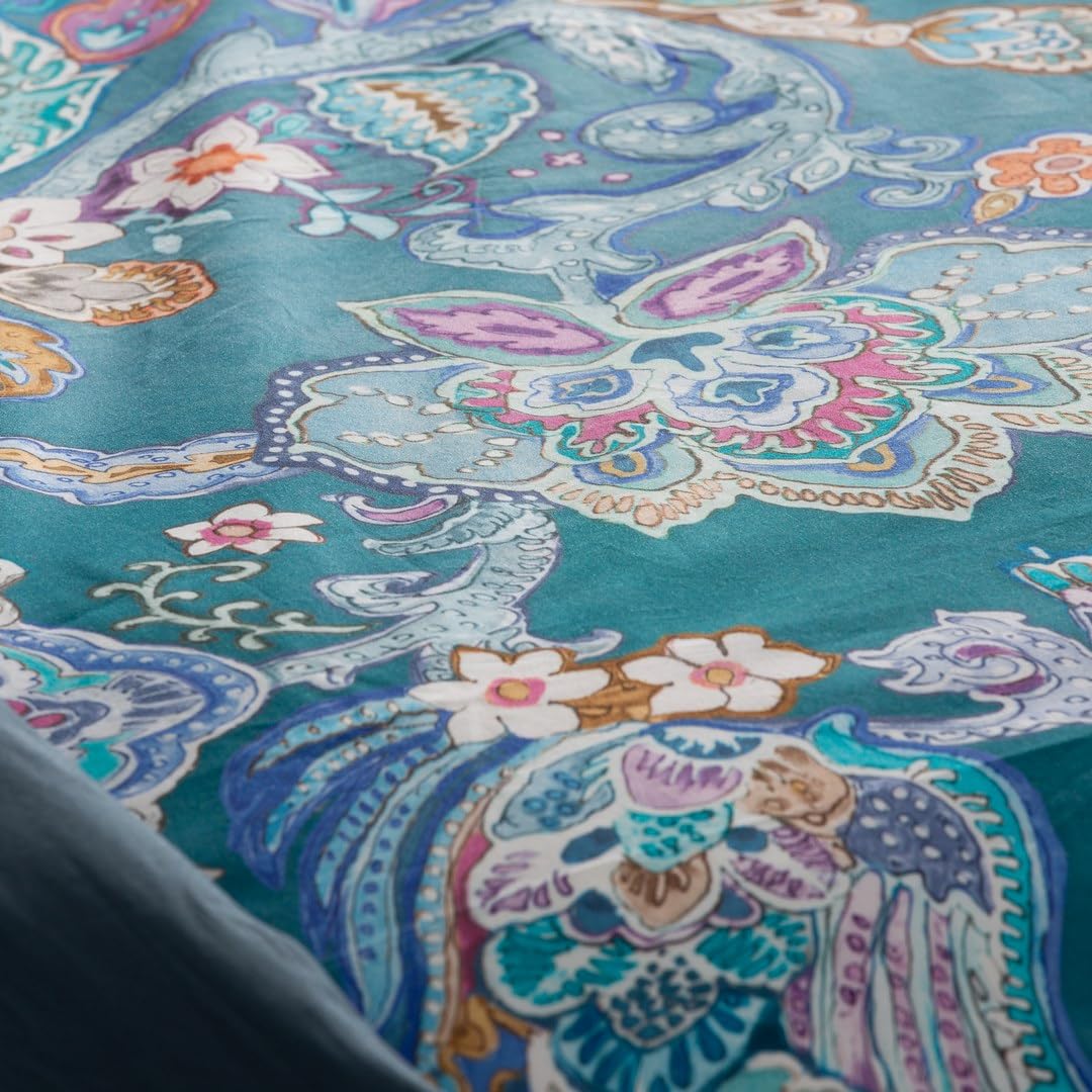 ETHERE MAISON Funda nórdica Uhtred Cama 135 cm - 220x220 cm, algodón 200 Hilos. Cierre con Botones.