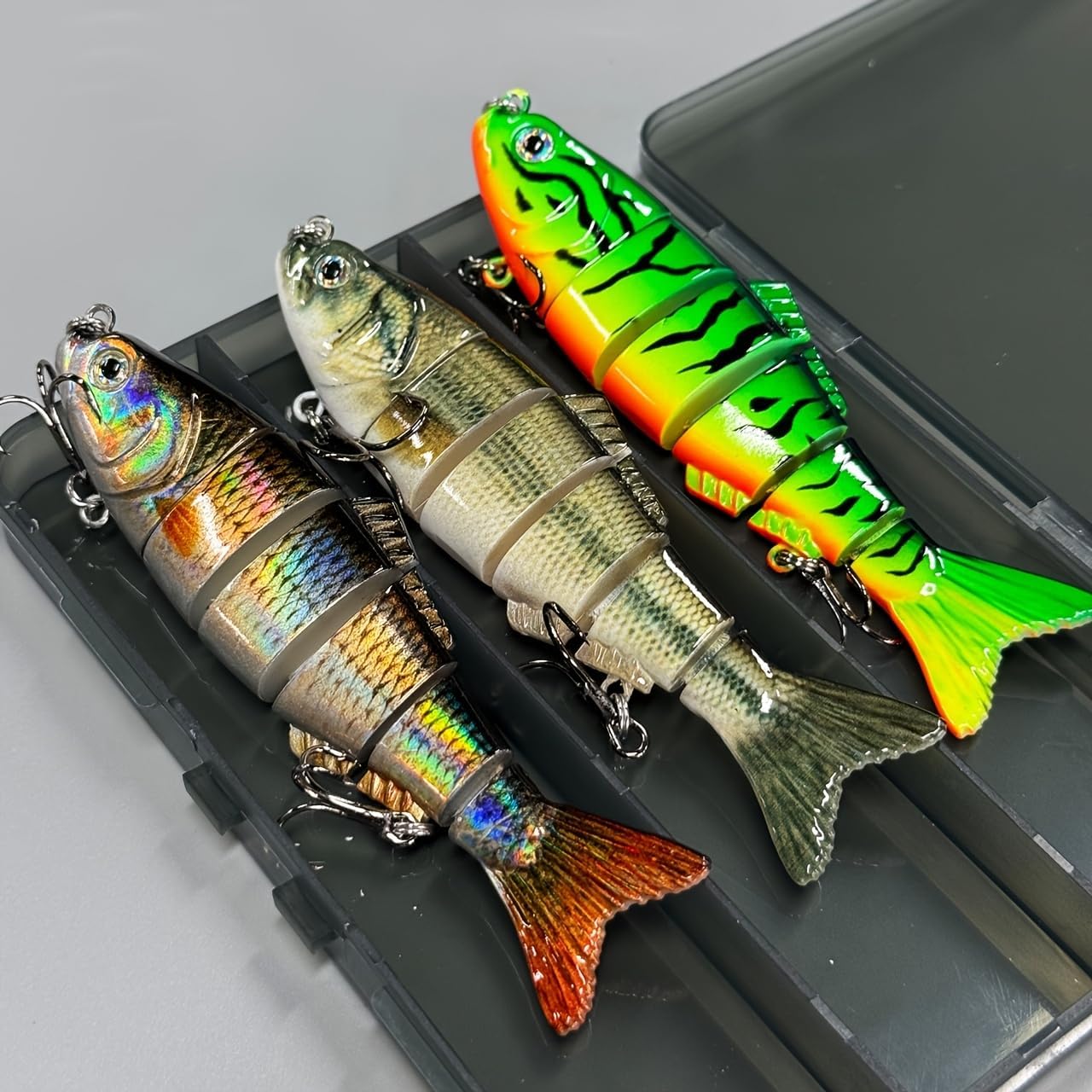 3pcs 25.5g 12.5cm Multi Joint Fishing Lure Kit Sinking Pencil Bionic Swimming Pesca Bass Treble Hook Carp Fishing Tackle Hard Bait Segment Rattle Cranbait
