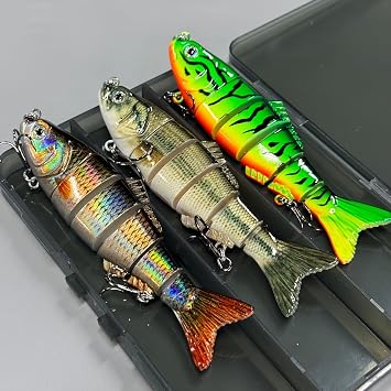 3pcs 25.5g 12.5cm Multi Joint Fishing Lure Kit Sinking Pencil Bionic Swimming Pesca Bass Treble Hook Carp Fishing Tackle Hard Bait Segment Rattle Cranbait