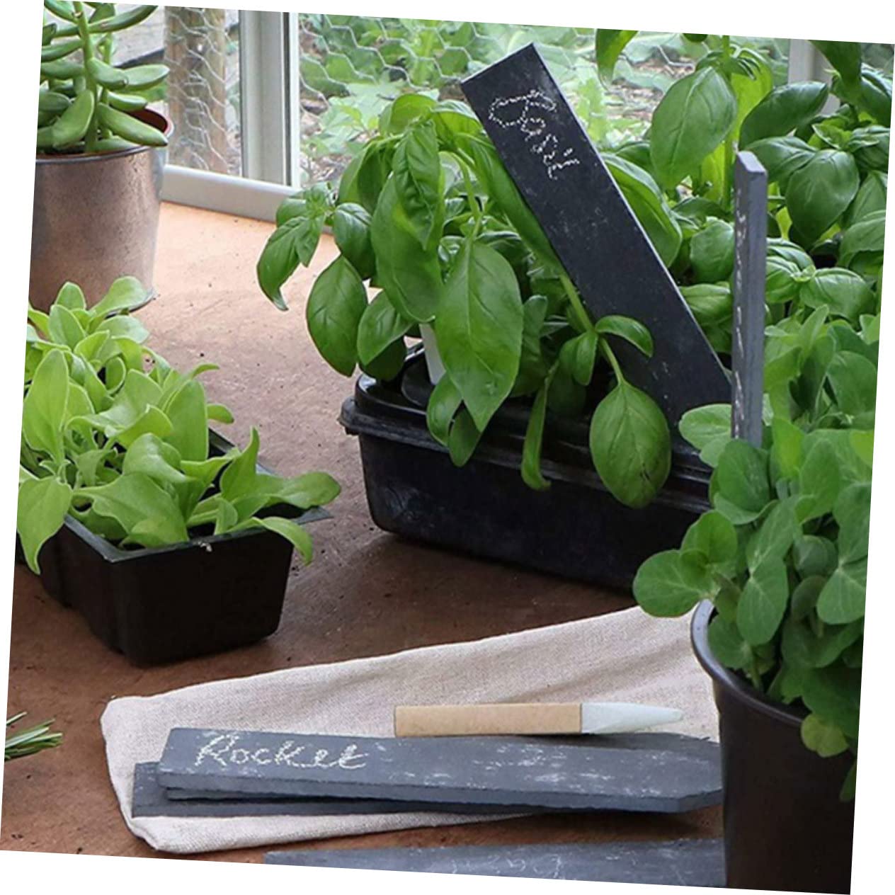 Yardwe 2 Ensembles Étiquettes De Plantes Marqueurs De Jardin Pour Plantes Étiquettes De es Étiquettes De Jardin Pour es Étiquettes De Jardinière En Treillis Signes 6 pièces * 2