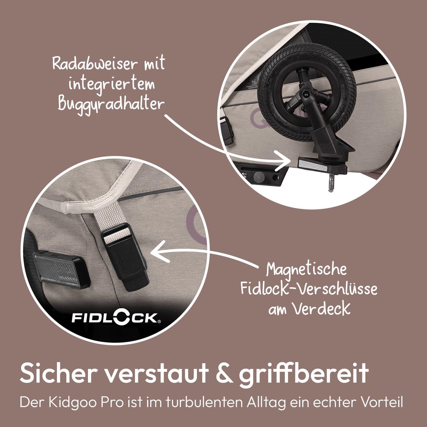 Qeridoo Kidgoo 1 Pro Gen 2 Kinderfahrradanhänger | Premium Fahrradanhänger Kinder mit Scheibenbremse & Joggerrad | Multifunktionaler Fahrrad Anhänger | Komfort & Sicherheit für Alltag & Abenteuer