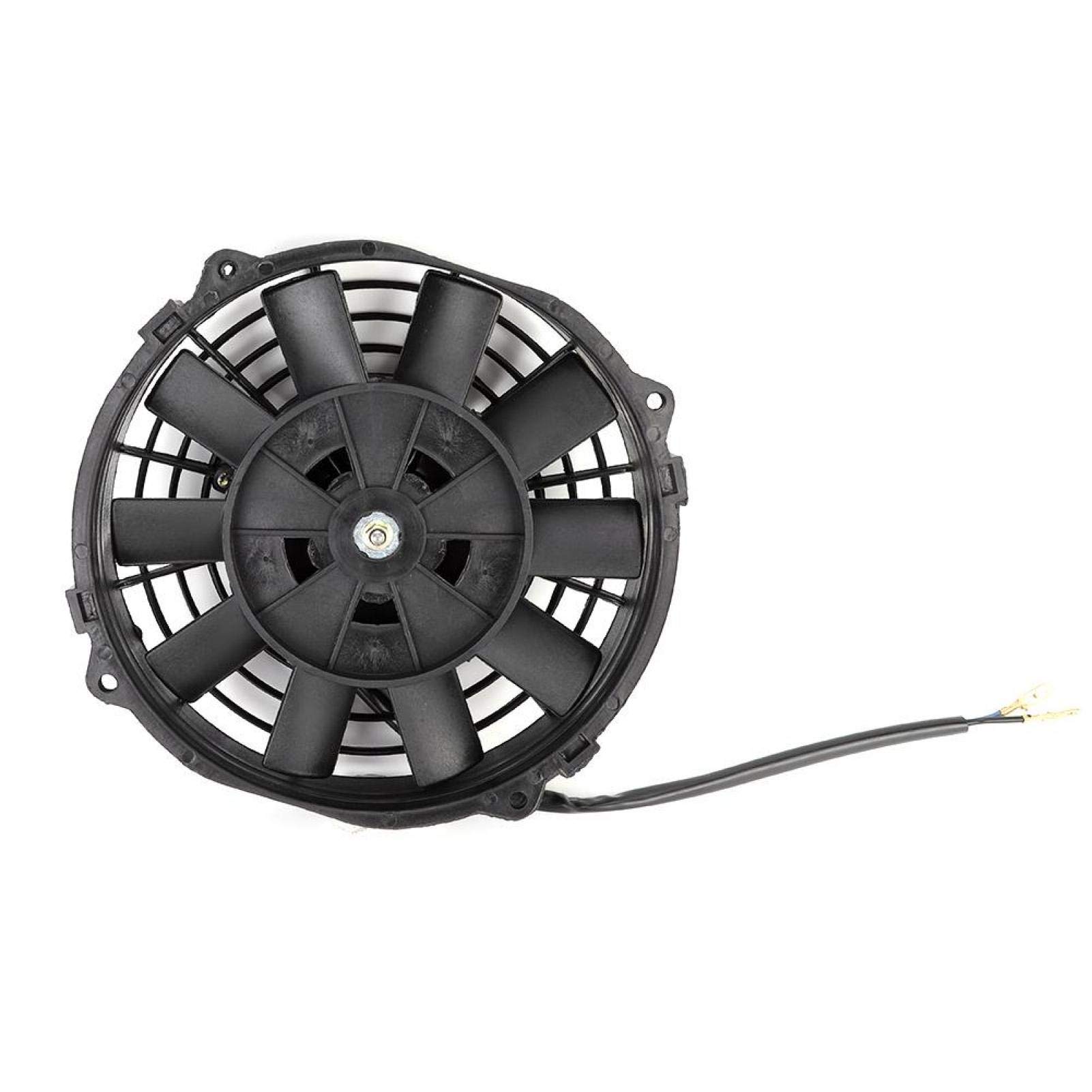Ventola di raffreddamento del radiatore elettrico, ventola del radiatore sottile da 7 pollici Thermo 12V universale con kit di montaggio