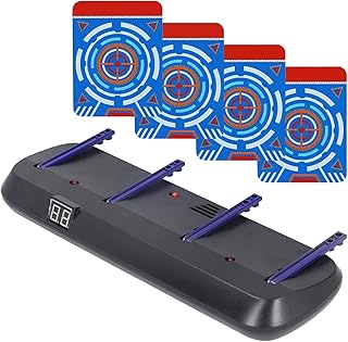 Electric Scoring Target, Fast-Paced Stunt Shooting Automatic Scoring Automatically Score 4-Digit Electric Scoring Target for Family Party for Kids Parties