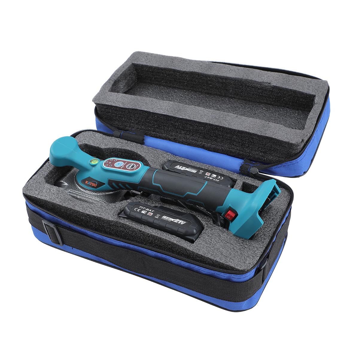 KATSU FIT-BAT 21V Vibreur Carrelage Manuel Machine à Carrelage Ventouse Carrelage avec 2 Batteries, 5 Vitesses, 50kg Capacité d'Adsorption, aux Carreaux de Mur de Sol Jusqu'à 1m x 1m