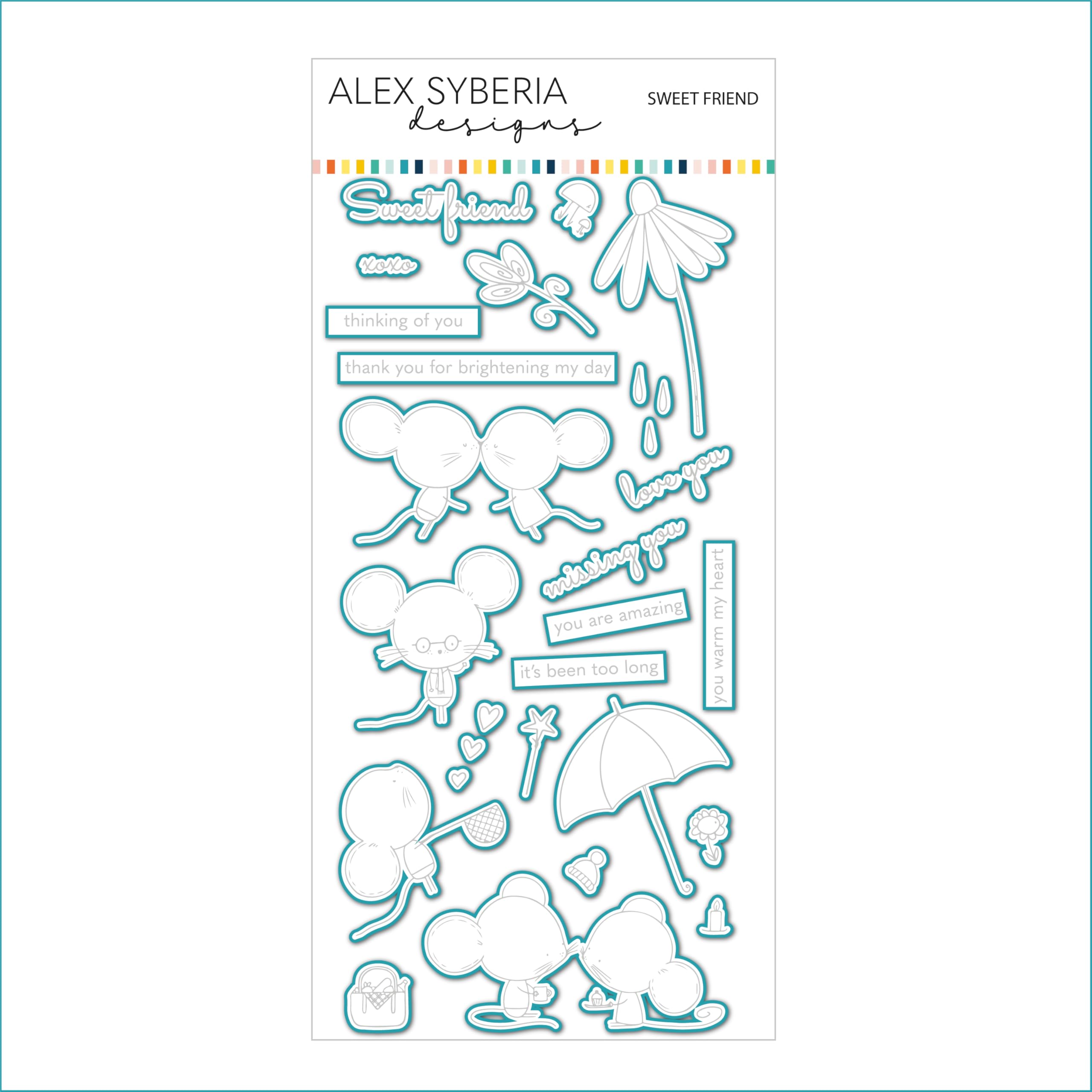 Alex Syberia Designs Sweet Friend Die Set