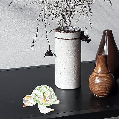 Miniatura 4 de BESPORTBLE Decoración para el hogar, decoración del hogar, figuras de tortuga de cristal, estatuas de tortuga marina sopladas, figuras