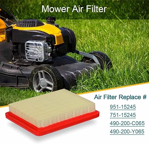 Miniatura 2 de Paquete de 2 filtros de aire 951-15245 para cortacésped de motor Cub Cadet MTD de 159 cc y 196 cc, repuesto para filtro de aire 751-15245