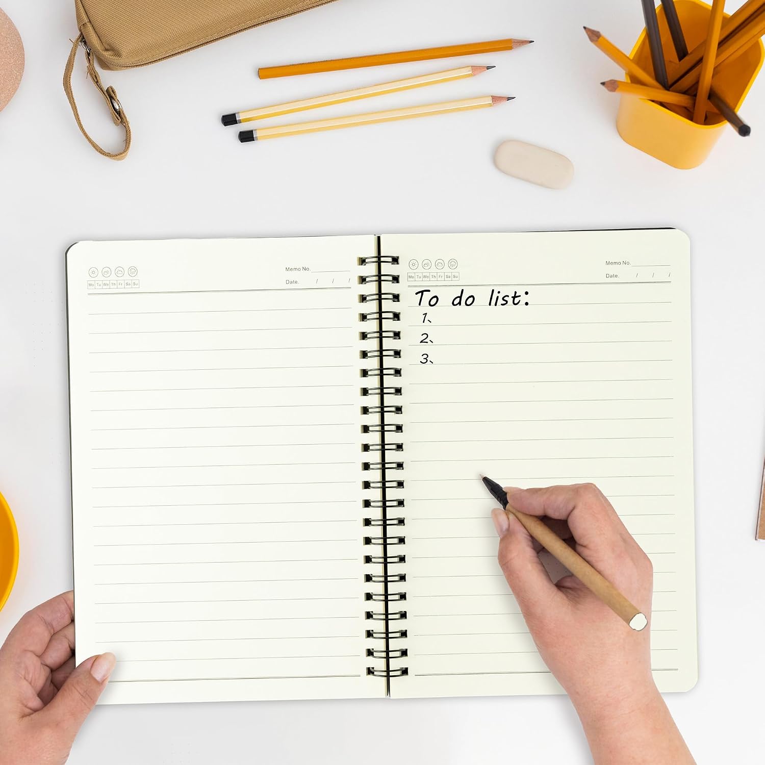 Funny Office Notebook Hidden Message A5 Hardcover Spiral Notebook image 5