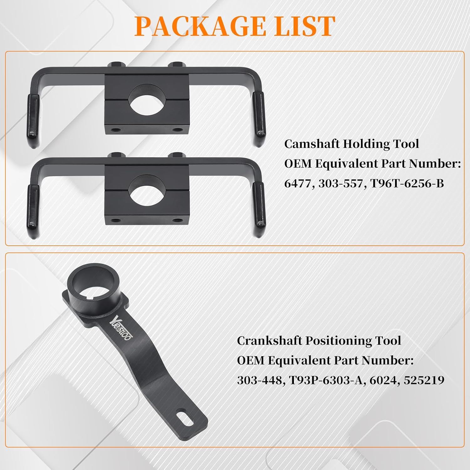 3Pcs Camshaft Holding Tool Kit with Crankshaft Positioning Tool