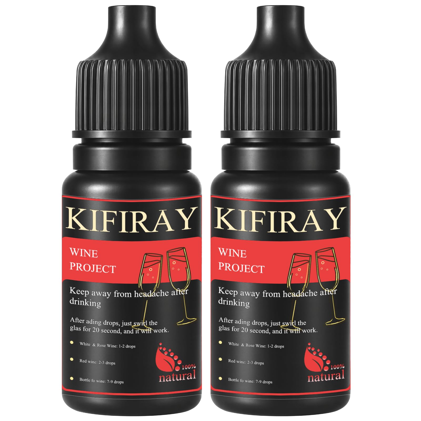 Wine Wand, Wine Drops, Remove sulfites and histamines from Wine, Stay Away from Headaches and Allergies (2)