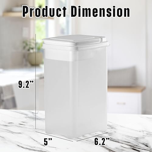 Miniatura 7 de Buddeez Contenedor de harina y azúcar  Unidad de organización y almacenamiento de cocina multiusos de 3.75 cuartos de galón, contenedor grande de
