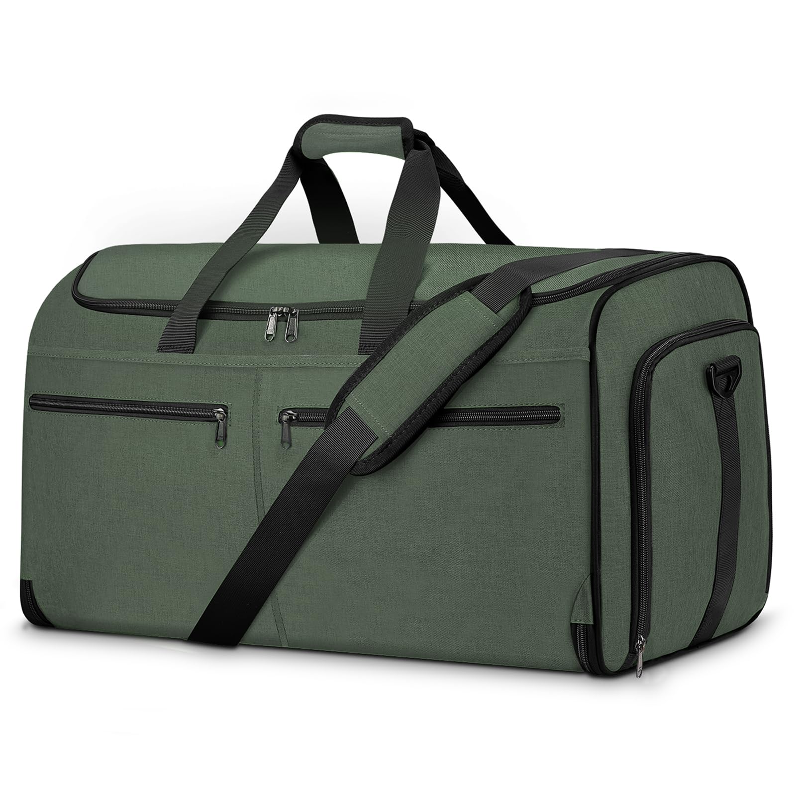 Travel Carry On Garment Bag, Bukere Convertible Travel Duffel Suit Bag with  Shoe Compartment, Removable Shoulder Strap, in Weekender Suit Bag