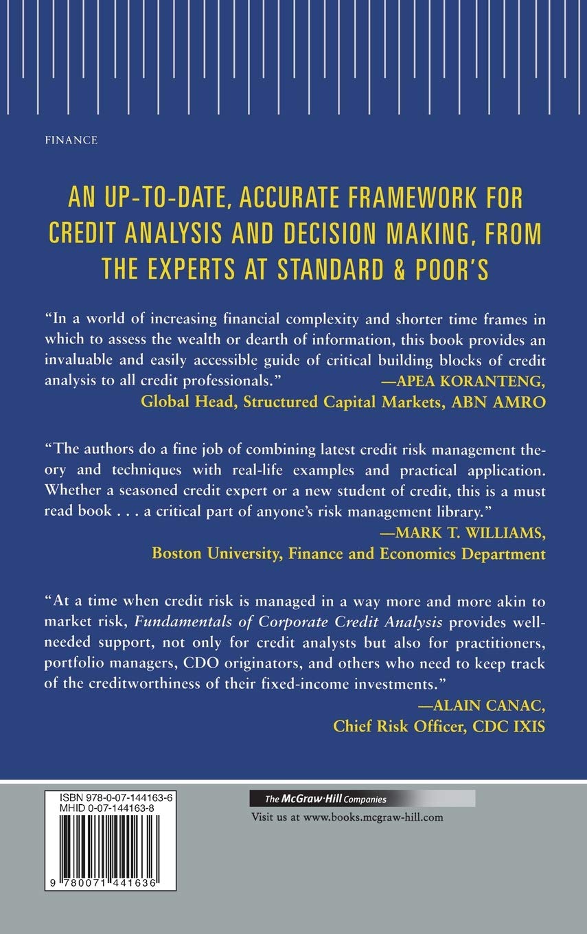Standard & Poor's Fundamentals of Corporate Credit Analysis (PROFESSIONAL FINANCE & INVESTM)