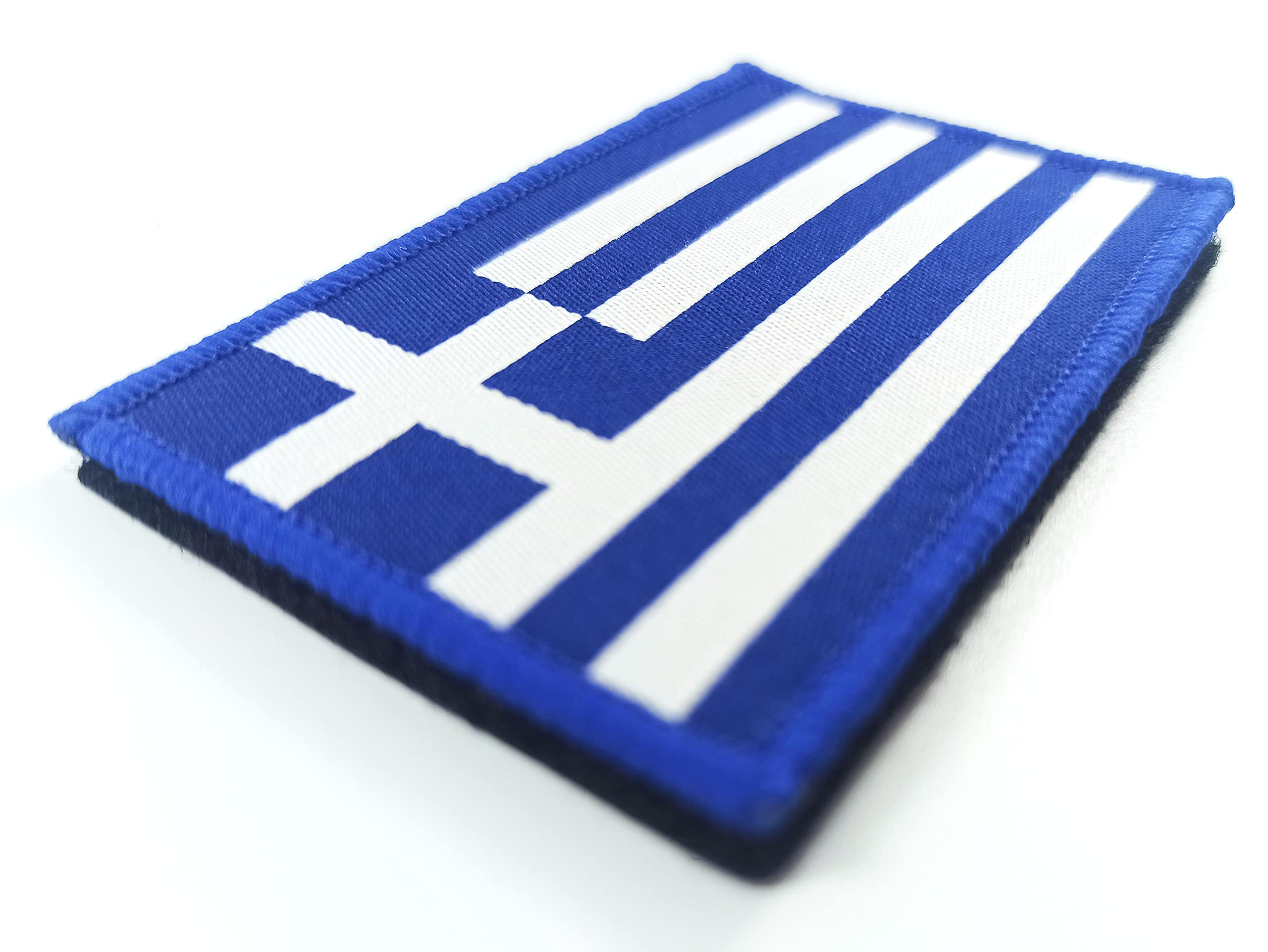 Griechenland Flagge Stickerei Patch Aufnäher Zum Aufbügeln 8.25x5