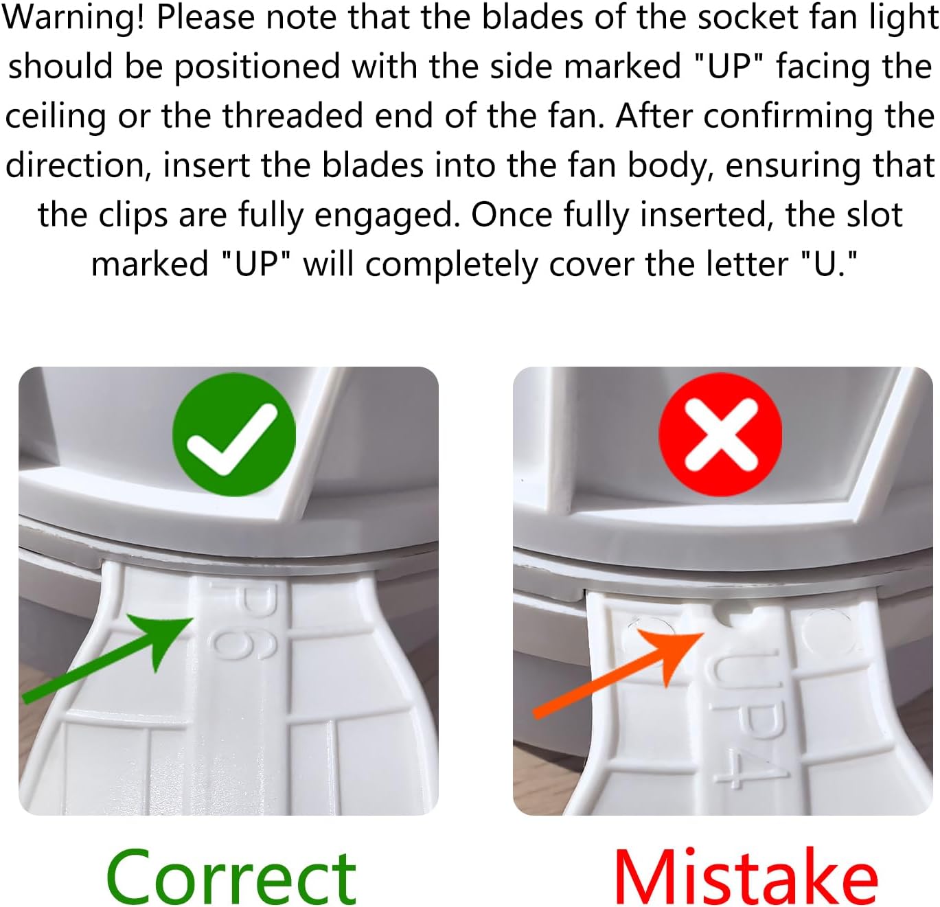 18" Socket Fan Light with Remote, Dimmable LED Ceiling Fans with Lights, Screw in Socekt Fans and 1 Socket Extender, 3 Colors 3000K-6500K, Replacement Light Bulb Fan for Kitchen Garage Bedroom, White - Image 6