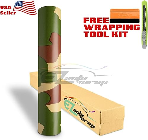 Vista 91 de EZAUTOWRAP - Kit de herramientas gratuito de camuflaje digital azul, diseño de camuflaje de vid para automóvil, motocicleta, liberación de aire, sin