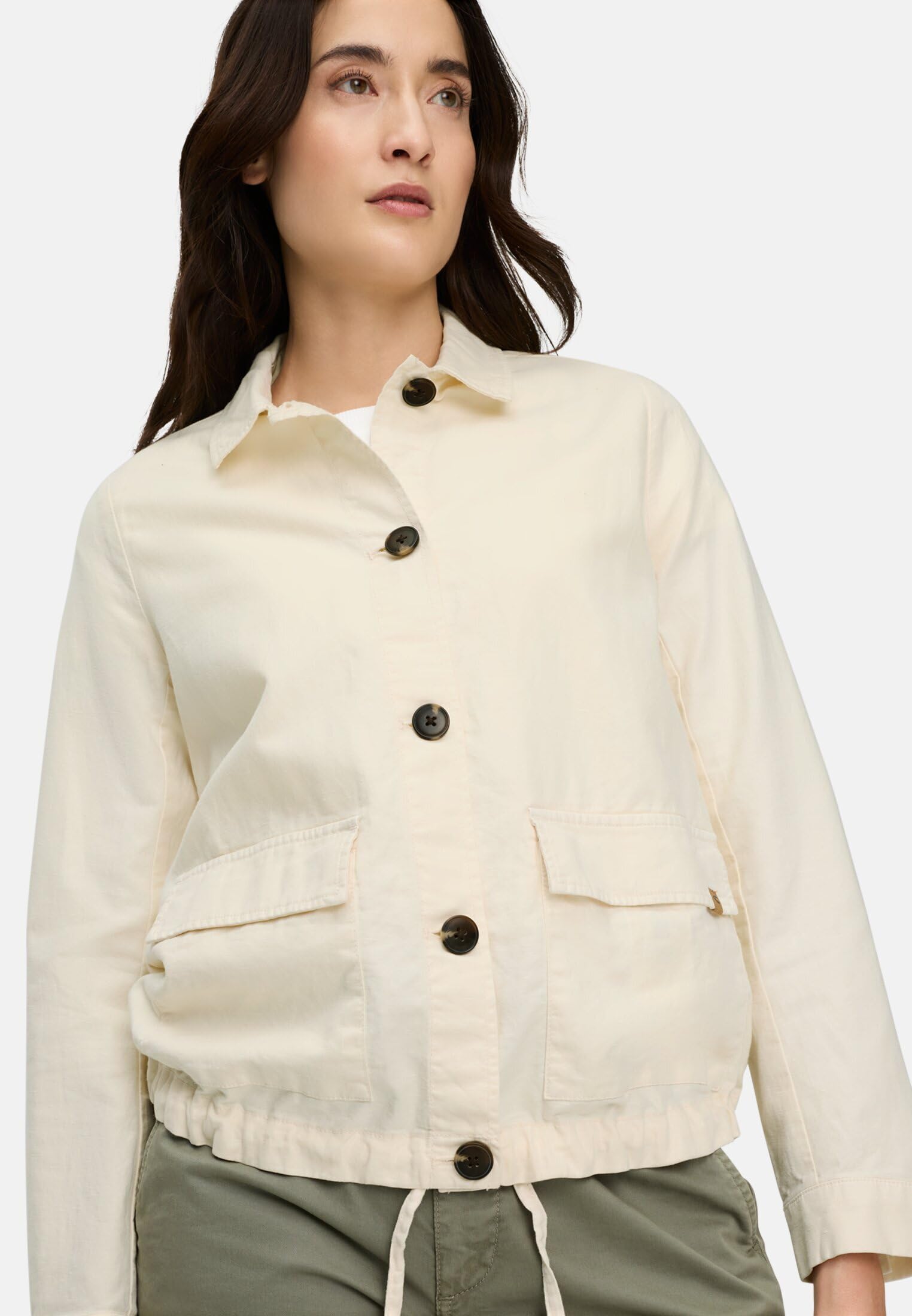 camel active 344190-5f98 Blazer Casual, Blanco, 44 Mujeres