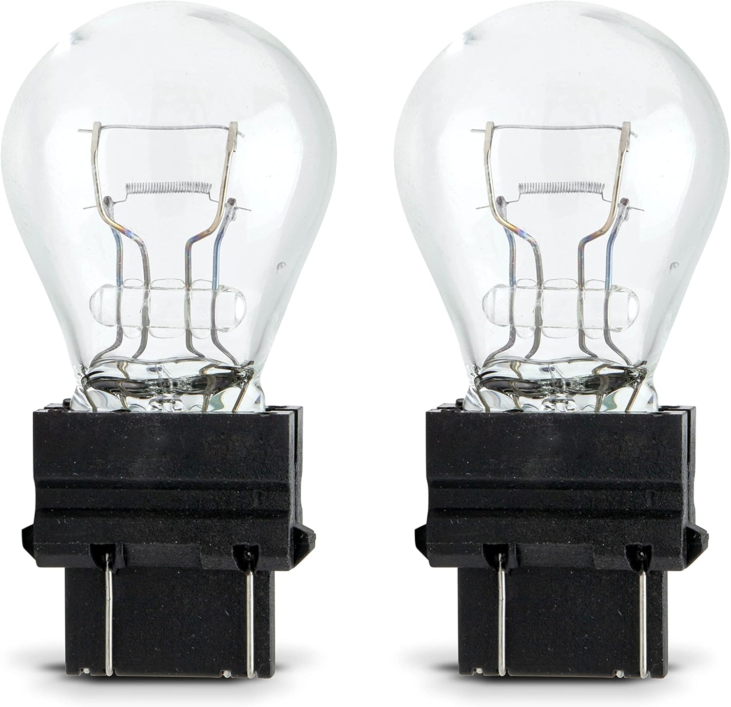 Replacement for Philips Automotive Lighting 3157LLB2 3157-27W Automotive Turn Signal Bulbs, Tail Light Bulbs, Brake Light Bulbs, Reverse Light Bulbs, Daytime Running Lights - Clear - 12.8V - 2 Pack