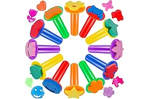 12-Piece Paint Stamps for Budding Young Artists