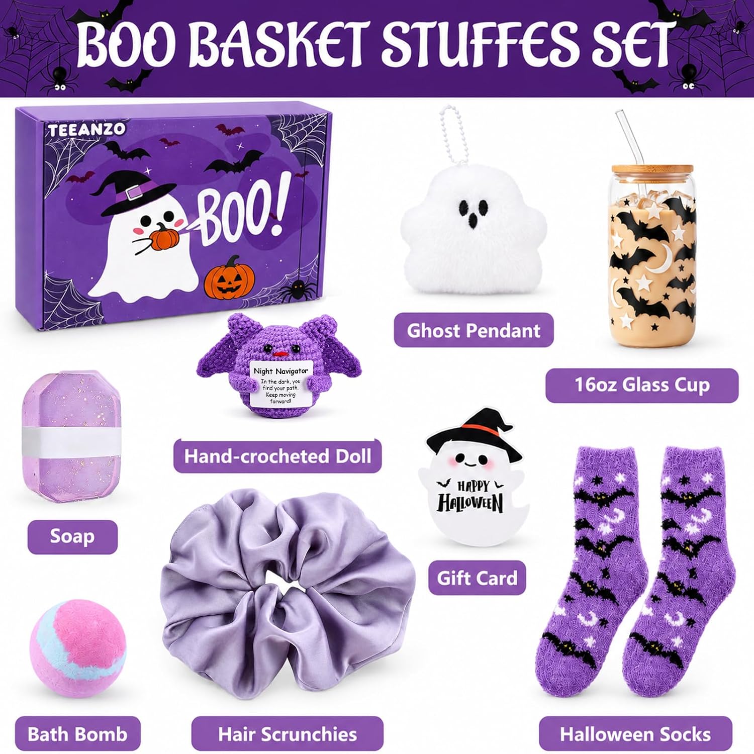 Boo Basket Stuffers for Women Halloween Gifts for Women