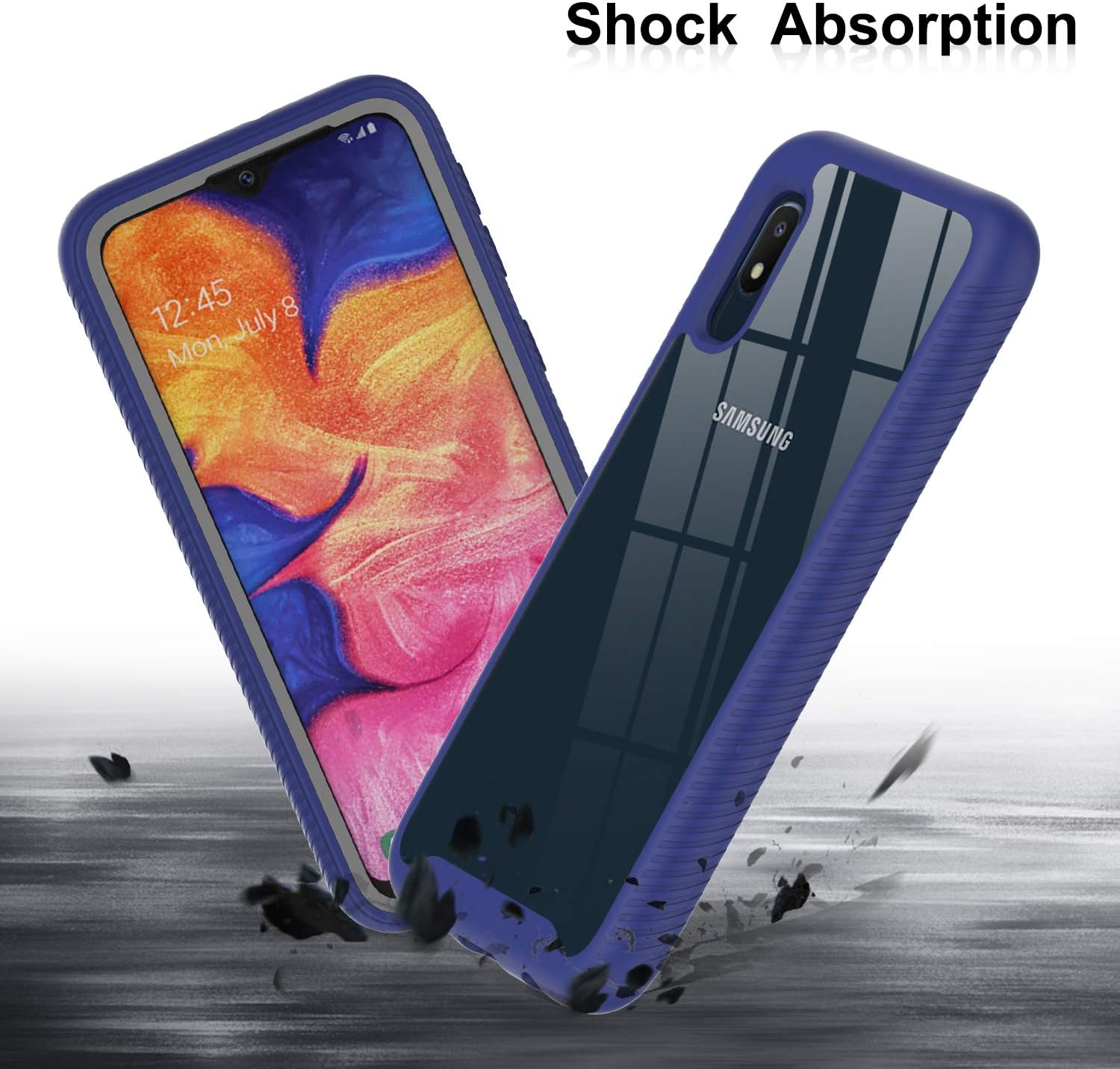 LeYi Samsung Glaxy A54 5G Phone, Blue/Clear