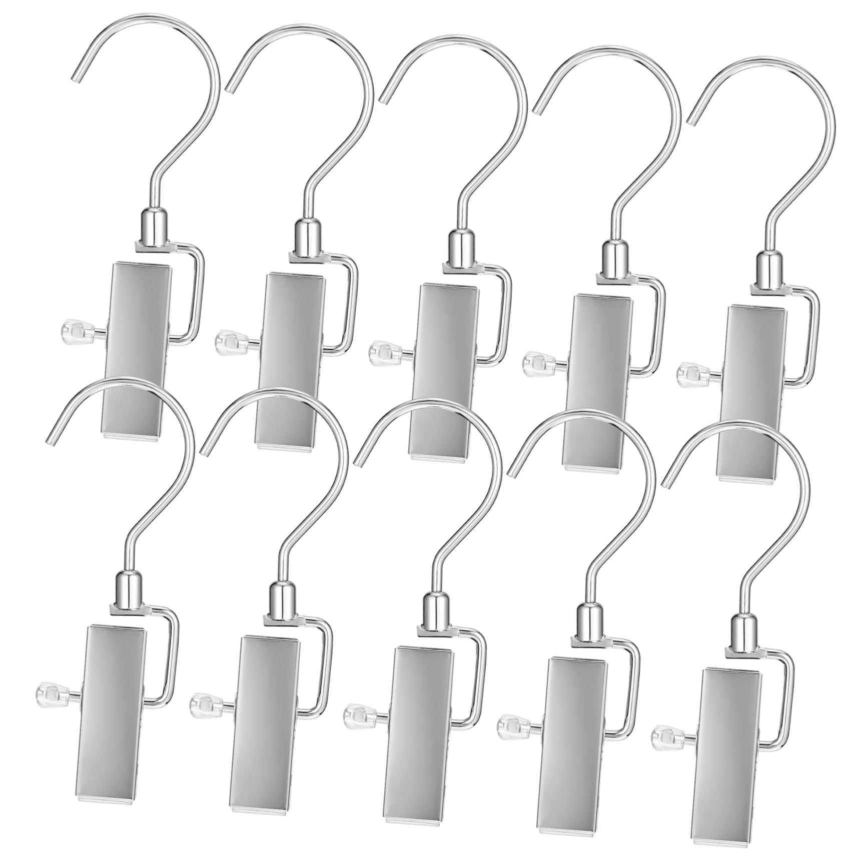 10piezas Clip Giratorio para Colgar Pinzas para Ropa Perchas para Botas