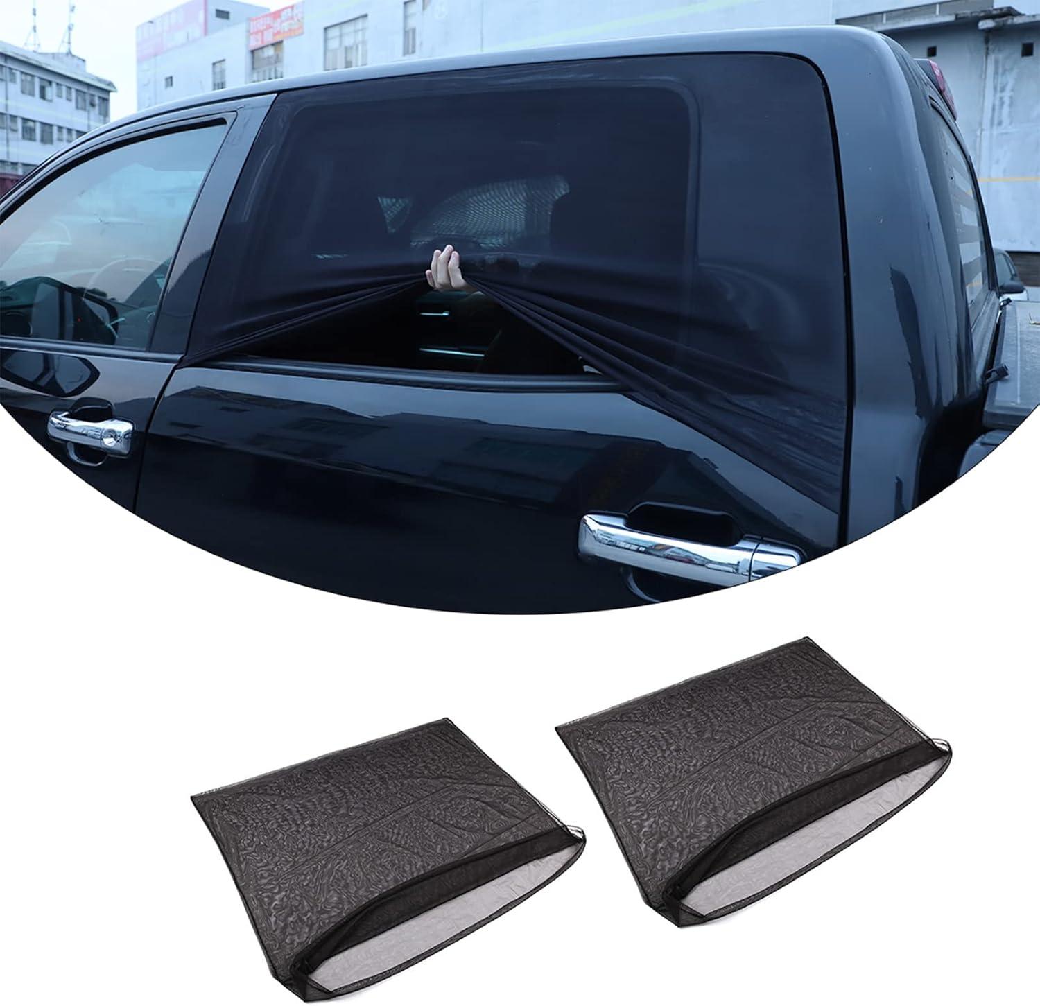 100% Protection from Bugs for Toyota Tundra FJ 2007-2021 Shade Breathable Mesh Car Curtains Door/Window Net Car Window Screens for Camping