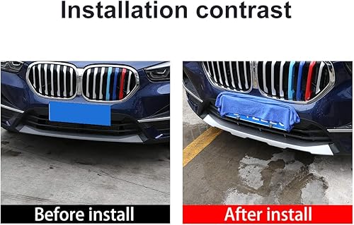 Miniatura 2 de YIWANG ABS cromado exterior parachoques delantero y trasero placa de protección accesorios para BMW X1 F48 2019-2021 Car styling (delantero +