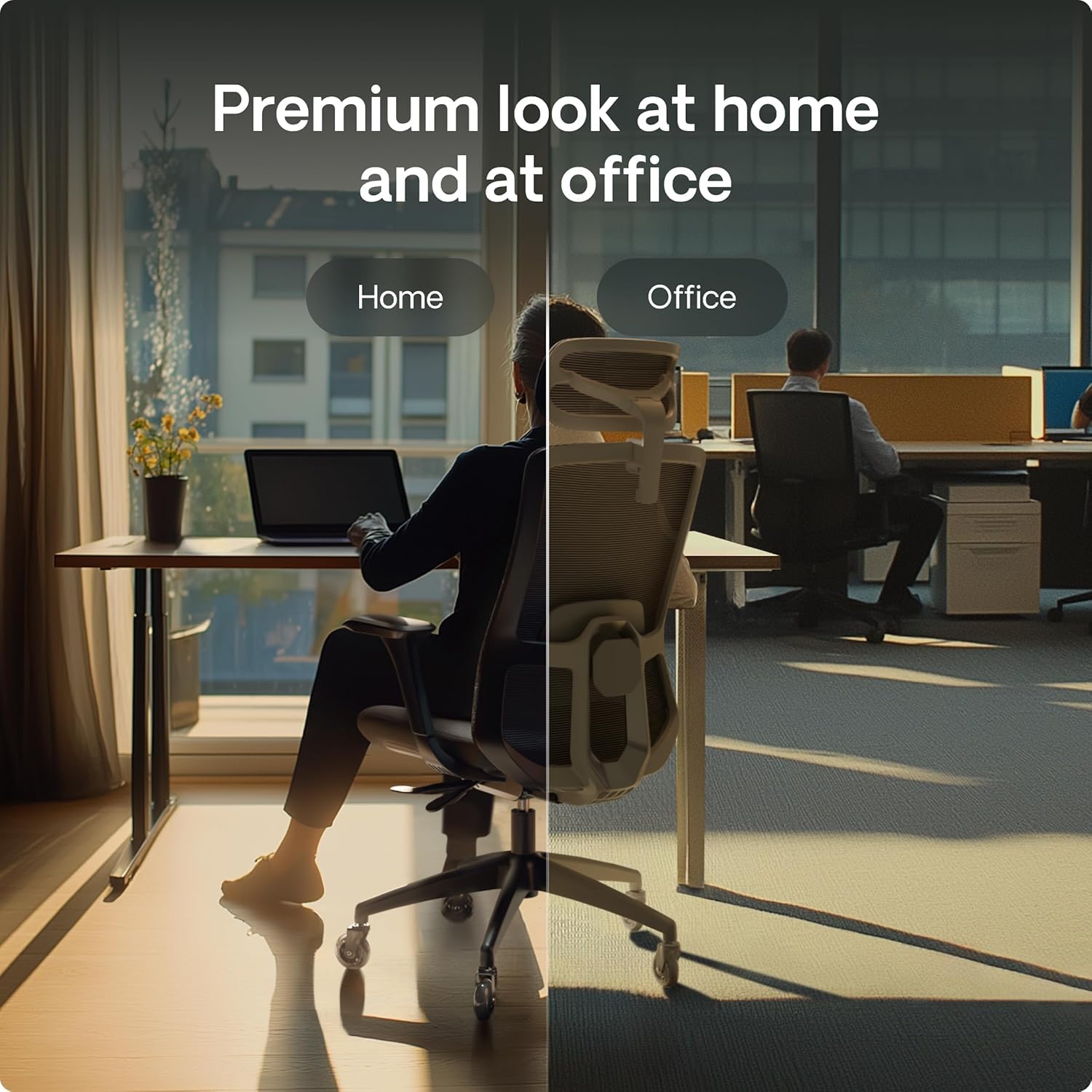 Desktronic Ruote Sedia Ufficio 5 pz – Ricambio per sedie da ufficio e scrivania, silenziose e antigraffio per parquet e moquette – 11x22 mm, Nero (non per 1KEA)