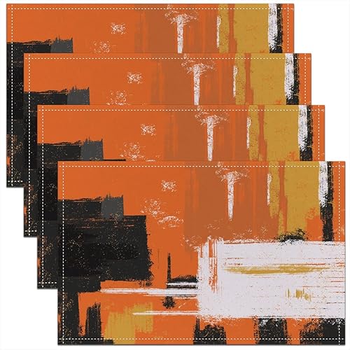 Miniatura 9 de Juego de 4 manteles individuales con temática de cine en casa, póster de cine en casa, tapete para mesa de noche, para palomitas de maíz, mantel