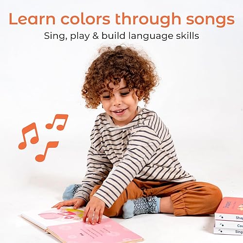 Miniatura 2 de Cali's Books Libro de colores para niños pequeños de 1 a 3 años  Libros musicales para niños, libro interactivo de sonido para bebés, juguetes