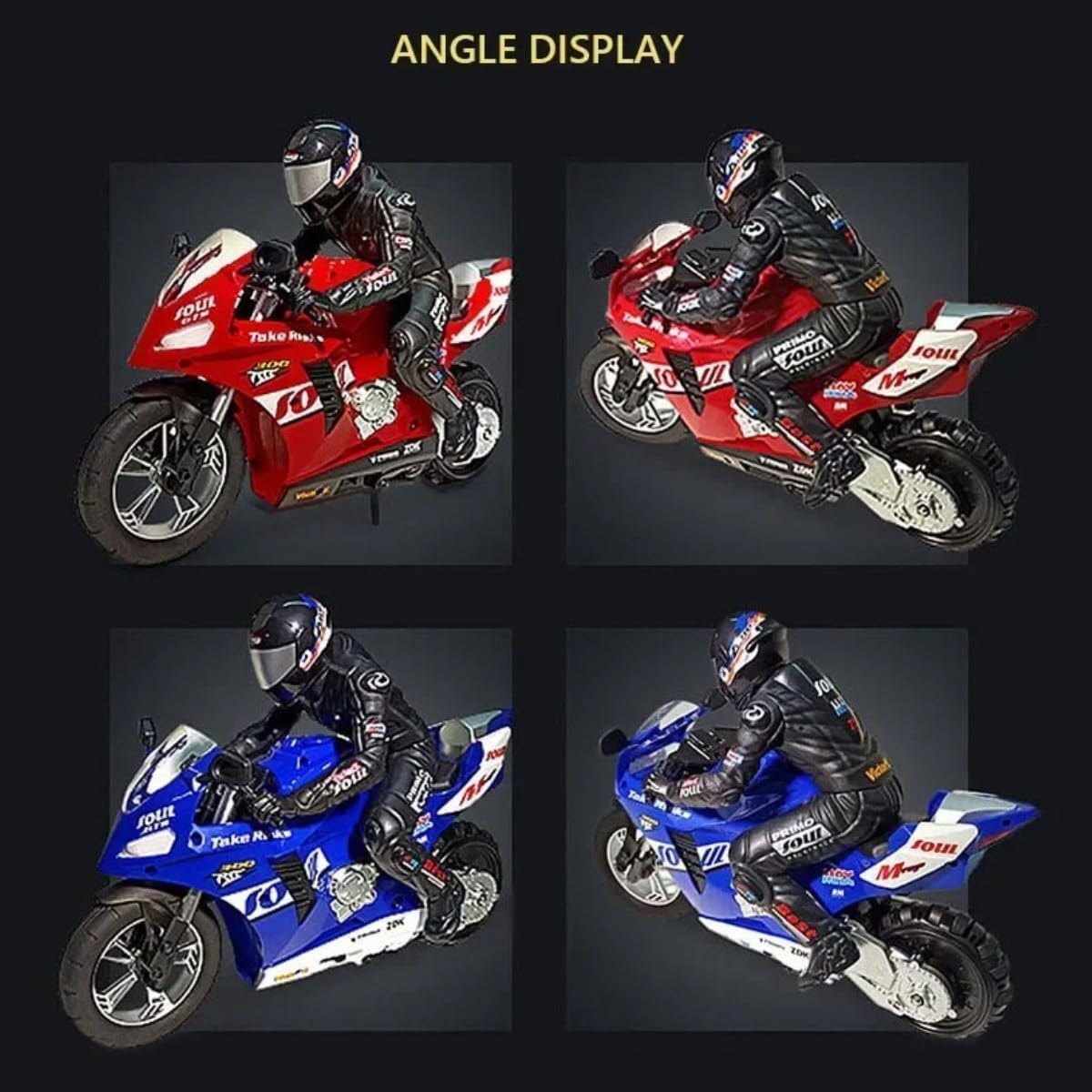 Pihura Remote Control Stunt Motorcycle - 20km/h High-Speed Drift & Rotation, Off-Road One-Wheel RC Bike - Electric Toy Gift for Kids & Adults 4