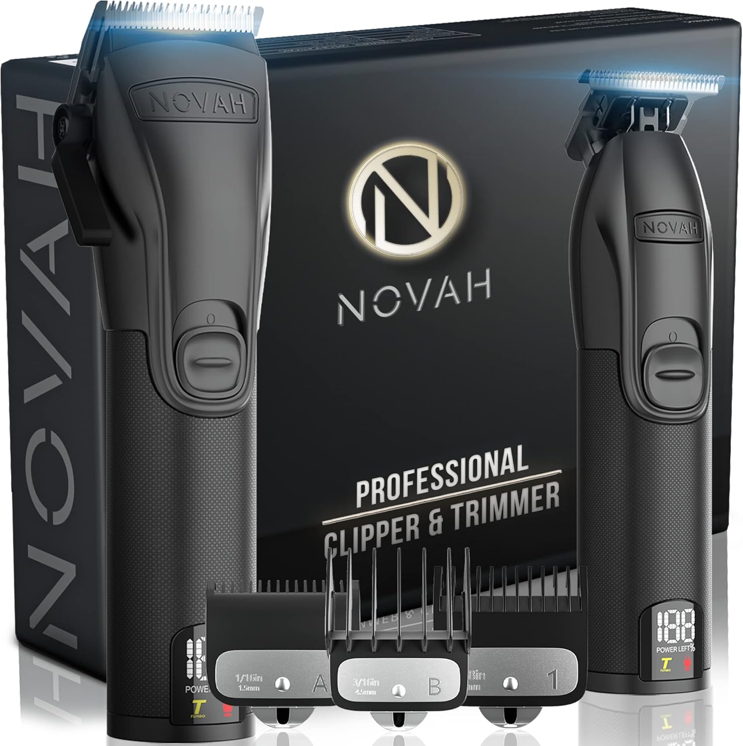 Novah® Professional Hair Clippers for Men, Professional Barber Clippers