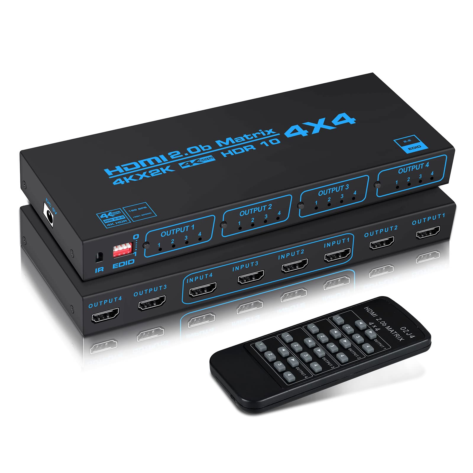 Amazon.com: avedio Links 4K@60Hz HDMI Matrix Switch 4x4 with EDID