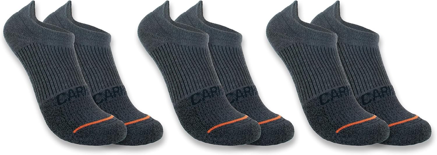 Carhartt Women's Midweight No Show Sock 3 Pack