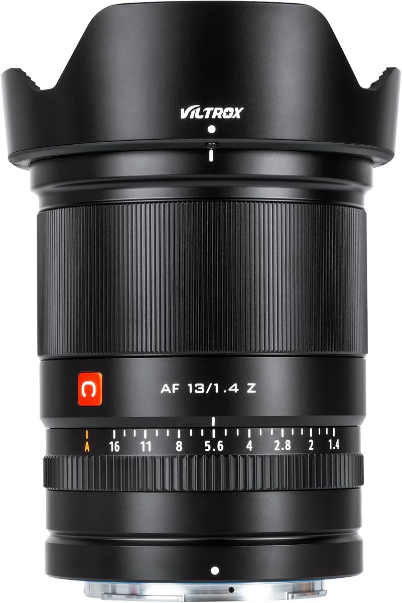 Viltrox 13mm F1.4 F1.4 Z APS-C Prime Lens for Nikon Z-Mount | Bright Aperture,Wide Angle,STM Autofocus Motor,Compatible for Mirrorless Cameras Z5 Z50 Z6 Z6II Z7 Z7II Z30 Z9