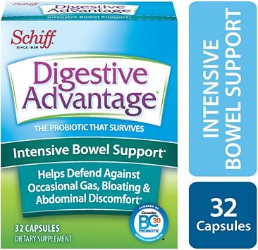 Digestive Advantage Intensive Bowel Support, 32 Capsules (Pack of 2)