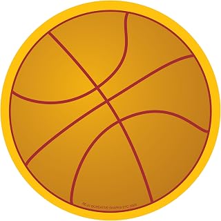 SHAPES ETC. 50 Shts Basketball Large Notepad 5in Sports March Madness Slam Dunk Champ Week College Basketball Bracket Party Notes Classroom Decorations Party Décor Kids Teens Coaches Teachers USA Made
